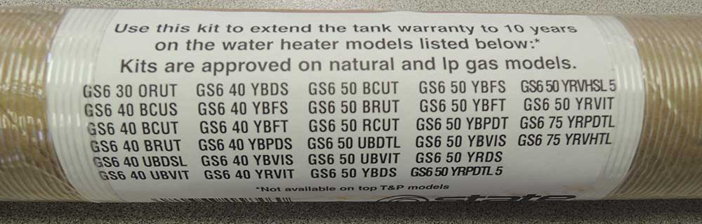 100111229 State Water Heaters Water Heater Extension Kit | VAMAC, Inc.